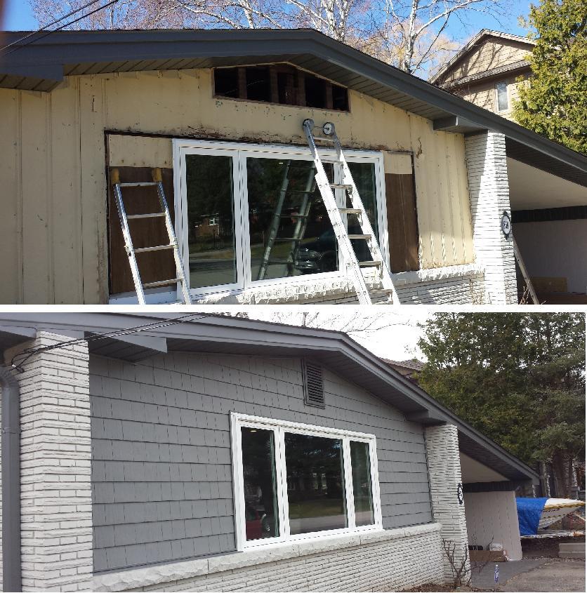 vinyl siding and aluminum project Burlington.