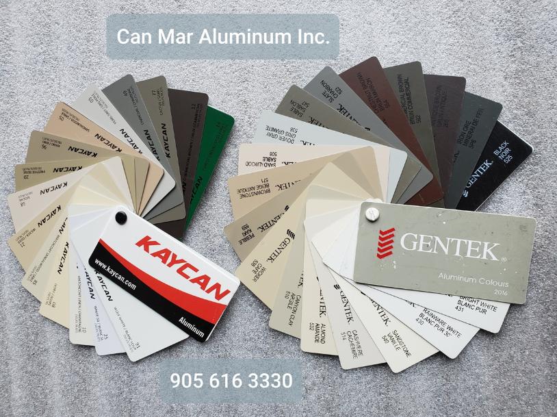 Aluminum colors Gentek and Kaycan