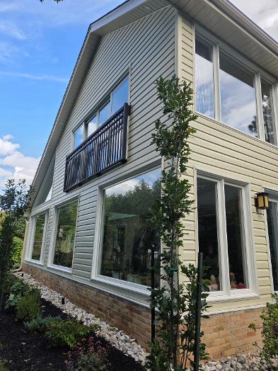 vinyl siding installation | Burlington siding project